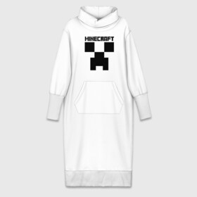 Платье удлиненное хлопок с принтом MINECRAFT CREEPER в Белгороде,  |  | creeper | game | minecraft | блоки | игра | квадраты | компьютерная | крипер | криппер | майнкрафт | огонь