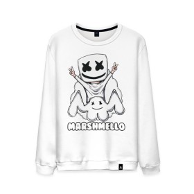 Мужской свитшот хлопок с принтом MARSHMELLO в Белгороде, 100% хлопок |  | dj | marshmello | marshmellow | usa | америка | клуб | клубная музыка | мармело | маршмелло | маршмеллоу | музыка | музыкант