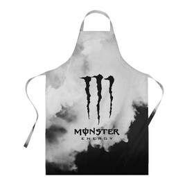 Фартук 3D с принтом MONSTER ENERGY в Белгороде, 100% полиэстер | общий размер — 65 х 85 см, ширина нагрудника — 26 см, горловина — 53 см, длина завязок — 54 см, общий обхват в поясе — 173 см. Принт на завязках и на горловине наносится с двух сторон, на основной части фартука — только с внешней стороны | adrenalin | energy monster | monster | monster energy | monstr | sport | адреналин | монстер | монстр | напиток | спорт | энергетик