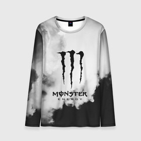 Мужской лонгслив 3D с принтом MONSTER ENERGY в Белгороде, 100% полиэстер | длинные рукава, круглый вырез горловины, полуприлегающий силуэт | adrenalin | energy monster | monster | monster energy | monstr | sport | адреналин | монстер | монстр | напиток | спорт | энергетик