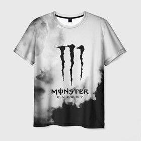 Мужская футболка 3D с принтом MONSTER ENERGY в Белгороде, 100% полиэфир | прямой крой, круглый вырез горловины, длина до линии бедер | Тематика изображения на принте: adrenalin | energy monster | monster | monster energy | monstr | sport | адреналин | монстер | монстр | напиток | спорт | энергетик