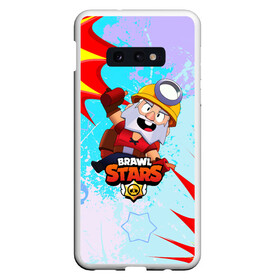 Чехол для Samsung S10E с принтом Brawl Stars Dynamike в Белгороде, Силикон | Область печати: задняя сторона чехла, без боковых панелей | brawl | brawl stars | brawl stars mike | brawler | dynamike | mike | new br | stars | бравл | бравл стар майк | бравл старс | взрыв | динамайк | диномайк | игра | майк | моба | мобильная | старс | шутер