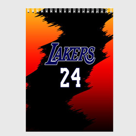 Скетчбук с принтом Los Angeles Lakers / Kobe Brya в Белгороде, 100% бумага
 | 48 листов, плотность листов — 100 г/м2, плотность картонной обложки — 250 г/м2. Листы скреплены сверху удобной пружинной спиралью | Тематика изображения на принте: 24 | kobe | kobe bean bryant | lakers | los angeles | американский баскетболист | баскетбол | баскетболист | коби | коби бин брайант | лейкерс | лос анджелес | нью йорк