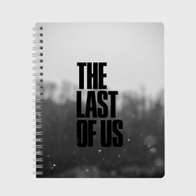 Тетрадь с принтом THE LAST OF US 2 в Белгороде, 100% бумага | 48 листов, плотность листов — 60 г/м2, плотность картонной обложки — 250 г/м2. Листы скреплены сбоку удобной пружинной спиралью. Уголки страниц и обложки скругленные. Цвет линий — светло-серый
 | cicadas | fireflies | naughty dog | the last of us | the last of us part 2 | tlou | tlou2 | джоэл | последние из нас | цикады | элли