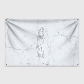 Флаг-баннер с принтом Афродита в Белгороде, 100% полиэстер | размер 67 х 109 см, плотность ткани — 95 г/м2; по краям флага есть четыре люверса для крепления | афродита | скульптура | статуя