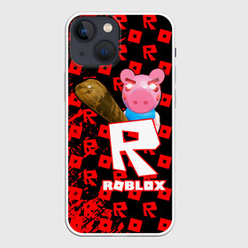 Чехол для iPhone 13 mini с принтом ROBLOX: PIGGI. в Белгороде,  |  | game | gamer | logo | minecraft | piggi | roblox | simulator | игра | конструктор | лого | пигги | свинья | симулятор | строительство | фигура