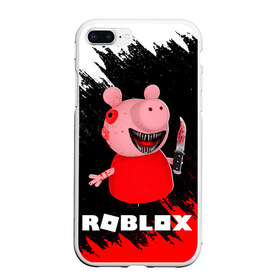 Чехол для iPhone 7Plus/8 Plus матовый с принтом Roblox piggy Свинка Пигги в Белгороде, Силикон | Область печати: задняя сторона чехла, без боковых панелей | game | gamer | logo | minecraft | piggi | roblox | simulator | игра | конструктор | лого | пигги | свинья | симулятор | строительство | фигура