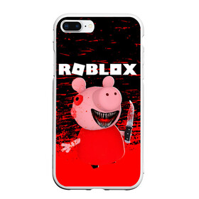 Чехол для iPhone 7Plus/8 Plus матовый с принтом Roblox piggy Свинка Пигги в Белгороде, Силикон | Область печати: задняя сторона чехла, без боковых панелей | game | gamer | logo | minecraft | piggi | roblox | simulator | игра | конструктор | лого | пигги | свинья | симулятор | строительство | фигура