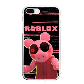 Чехол для iPhone 7Plus/8 Plus матовый с принтом Roblox piggy Свинка Пигги в Белгороде, Силикон | Область печати: задняя сторона чехла, без боковых панелей | game | gamer | logo | minecraft | piggi | roblox | simulator | игра | конструктор | лого | пигги | свинья | симулятор | строительство | фигура