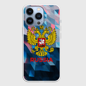 Чехол для iPhone 13 Pro с принтом RUSSIA в Белгороде,  |  | russia | russia sport | народный | народный стиль | отечество | патриот | роспись | россия | россия спорт | русский | спорт | триколор | узоры | флаг | я русский