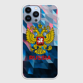 Чехол для iPhone 13 Pro Max с принтом RUSSIA в Белгороде,  |  | russia | russia sport | народный | народный стиль | отечество | патриот | роспись | россия | россия спорт | русский | спорт | триколор | узоры | флаг | я русский