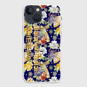 Чехол для iPhone 13 mini с принтом Пионы Японии   Summer Loves You в Белгороде,  |  | веер | веера | иероглифы | кимоно | кимоно пионы | лето | пион | пионы | пионы текстура | пионы узор | пионы фон | самурай | текстура пионы | текстура цветы | цветочный | цветы текстура | цветы фон