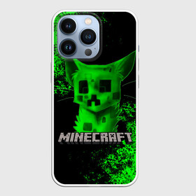 Чехол для iPhone 13 Pro с принтом MINECRAFT CAT в Белгороде,  |  | Тематика изображения на принте: creeper | game | minecraft | блоки | игра | квадраты | компьютерная | кот | котенок | кошка | крипер | криппер | майнкрафт | огонь