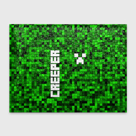 Обложка для студенческого билета с принтом MINECRAFT CREEPER в Белгороде, натуральная кожа | Размер: 11*8 см; Печать на всей внешней стороне | Тематика изображения на принте: creeper | game | minecraft | блоки | игра | квадраты | компьютерная | крипер | криппер | майнкрафт | огонь