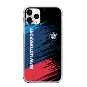 Чехол для iPhone 11 Pro Max матовый с принтом BMW MOTORSPORT в Белгороде, Силикон |  | bmw | авто | автомобиль | бмв | логотип | марка | машина | надпись | текстура