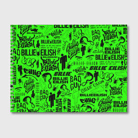 Альбом для рисования с принтом BILLIE EILISH БИЛЛИ АЙЛИШ LOGOBOMBING в Белгороде, 100% бумага
 | матовая бумага, плотность 200 мг. | be | billie | billie eilish | blohsh | ghoul | logobombing | билли | билли айлиш | биляш | логобомбинг