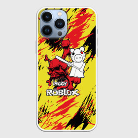 Чехол для iPhone 13 Pro Max с принтом Свинка Пигги из Roblox в Белгороде,  |  | pig | piggi | roblox | svinka | игра | пигги