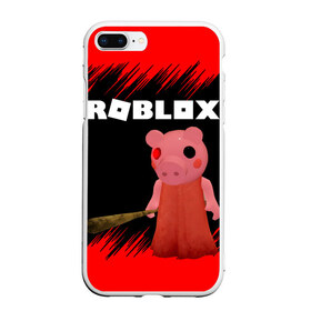 Чехол для iPhone 7Plus/8 Plus матовый с принтом Roblox piggy Свинка Пигги в Белгороде, Силикон | Область печати: задняя сторона чехла, без боковых панелей | game | gamer | logo | minecraft | piggi | roblox | simulator | игра | конструктор | лого | пигги | свинья | симулятор | строительство | фигура