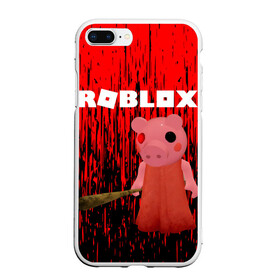 Чехол для iPhone 7Plus/8 Plus матовый с принтом Roblox piggy Свинка Пигги в Белгороде, Силикон | Область печати: задняя сторона чехла, без боковых панелей | game | gamer | logo | minecraft | piggi | roblox | simulator | игра | конструктор | лого | пигги | свинья | симулятор | строительство | фигура