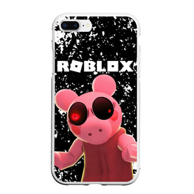 Чехол для iPhone 7Plus/8 Plus матовый с принтом Roblox piggy Свинка Пигги в Белгороде, Силикон | Область печати: задняя сторона чехла, без боковых панелей | game | gamer | logo | minecraft | piggi | roblox | simulator | игра | конструктор | лого | пигги | свинья | симулятор | строительство | фигура