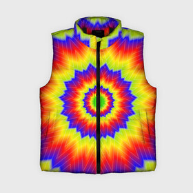 Женский жилет утепленный 3D с принтом Tie Dye в Белгороде,  |  | abstract | colorful | dye | gradient | texture | tie | абстракция | градиент | дай | тай | текстура | цветной