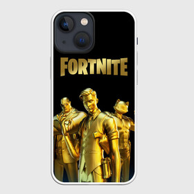 Чехол для iPhone 13 mini с принтом FORTNITE GOLD SQUAD в Белгороде,  |  | 2 часть | 3 season | 3 сезон | fortnite | gold | midas | squad | мидас | фортнайт