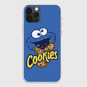 Чехол для iPhone 12 Pro Max с принтом Cookies в Белгороде, Силикон |  | cookie | cookiemonster | delicious | eat | monster | yummy | еда | коржик | куки | кукимонстр | монстр | печенье | сезам | сладости | улица | улицасезам