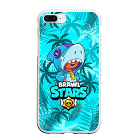 Чехол для iPhone 7Plus/8 Plus матовый с принтом BRAWL STARS LEON SHARK в Белгороде, Силикон | Область печати: задняя сторона чехла, без боковых панелей | bibi | brawl stars | coach mike | crow | gale | leon | leon shark | max | mecha crow | mortis | mr.p | nani | phoenix | sally leon | sandy | spike | sprout | tara | virus 8 bit | werewolf | ворон | оборотень