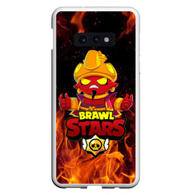 Чехол для Samsung S10E с принтом BRAWL STARS EVIL GENE ДЖИН в Белгороде, Силикон | Область печати: задняя сторона чехла, без боковых панелей | bibi | brawl stars | coach mike | crow | evil gene | gale | gene | leon | leon shark | max | mecha crow | mortis | mr.p | nani | phoenix | sally leon | sandy | spike | sprout | tara | virus 8 bit | werewolf | ворон | джин | оборотень