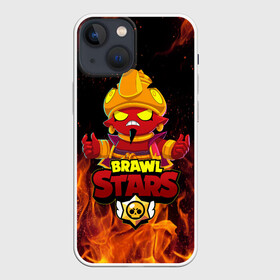 Чехол для iPhone 13 mini с принтом BRAWL STARS EVIL GENE | ДЖИН в Белгороде,  |  | bibi | brawl stars | coach mike | crow | evil gene | gale | gene | leon | leon shark | max | mecha crow | mortis | mr.p | nani | phoenix | sally leon | sandy | spike | sprout | tara | virus 8 bit | werewolf | ворон | джин | оборотень