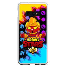 Чехол для Samsung S10E с принтом BRAWL STARS EVIL GENE ДЖИН в Белгороде, Силикон | Область печати: задняя сторона чехла, без боковых панелей | bibi | brawl stars | coach mike | crow | evil gene | gale | gene | leon | leon shark | max | mecha crow | mortis | mr.p | nani | phoenix | sally leon | sandy | spike | sprout | tara | virus 8 bit | werewolf | ворон | джин | оборотень