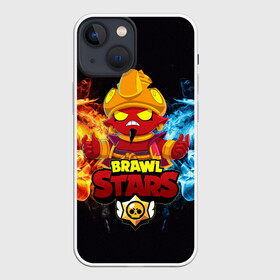 Чехол для iPhone 13 mini с принтом BRAWL STARS EVIL GENE | ДЖИН в Белгороде,  |  | bibi | brawl stars | coach mike | crow | evil gene | gale | gene | leon | leon shark | max | mecha crow | mortis | mr.p | nani | phoenix | sally leon | sandy | spike | sprout | tara | virus 8 bit | werewolf | ворон | джин | оборотень