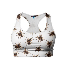 Женский спортивный топ 3D с принтом В пауках в Белгороде, 82% полиэстер, 18% спандекс Ткань безопасна для здоровья, позволяет коже дышать, не мнется и не растягивается |  | pattern | spider | джунгли | дикие | животные | жуки | звери | лапы | мерзкие | монстр | насекомые | паттерн | паук | пауки | паутина | паучок | птицеед | страшный | существа | тараканы | тарантул | тропики