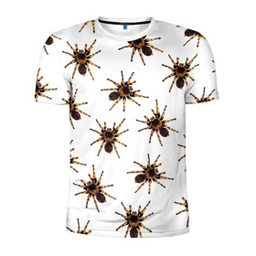 Мужская футболка 3D спортивная с принтом В пауках в Белгороде, 100% полиэстер с улучшенными характеристиками | приталенный силуэт, круглая горловина, широкие плечи, сужается к линии бедра | pattern | spider | джунгли | дикие | животные | жуки | звери | лапы | мерзкие | монстр | насекомые | паттерн | паук | пауки | паутина | паучок | птицеед | страшный | существа | тараканы | тарантул | тропики