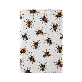 Обложка для паспорта матовая кожа с принтом В пауках в Белгороде, натуральная матовая кожа | размер 19,3 х 13,7 см; прозрачные пластиковые крепления | pattern | spider | джунгли | дикие | животные | жуки | звери | лапы | мерзкие | монстр | насекомые | паттерн | паук | пауки | паутина | паучок | птицеед | страшный | существа | тараканы | тарантул | тропики