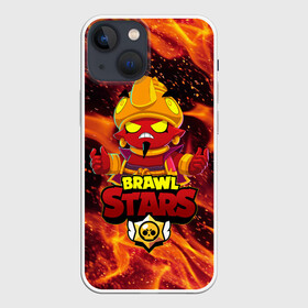 Чехол для iPhone 13 mini с принтом BRAWL STARS EVIL GENE | ДЖИН в Белгороде,  |  | bibi | brawl stars | coach mike | crow | evil gene | gale | gene | leon | leon shark | max | mecha crow | mortis | mr.p | nani | phoenix | sally leon | sandy | spike | sprout | tara | virus 8 bit | werewolf | ворон | джин | оборотень