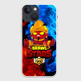 Чехол для iPhone 13 mini с принтом BRAWL STARS EVIL GENE | ДЖИН в Белгороде,  |  | bibi | brawl stars | coach mike | crow | evil gene | gale | gene | leon | leon shark | max | mecha crow | mortis | mr.p | nani | phoenix | sally leon | sandy | spike | sprout | tara | virus 8 bit | werewolf | ворон | джин | оборотень