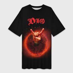 Платье-футболка 3D с принтом Dio 37 в Белгороде,  |  | dio | hard | rock | ronnie james dio | дио | рок | хард