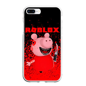 Чехол для iPhone 7Plus/8 Plus матовый с принтом Roblox piggy Свинка Пигги в Белгороде, Силикон | Область печати: задняя сторона чехла, без боковых панелей | game | gamer | logo | minecraft | piggi | roblox | simulator | игра | конструктор | лого | пигги | свинья | симулятор | строительство | фигура