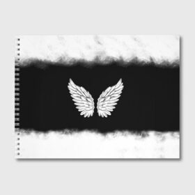 Альбом для рисования с принтом Im an angel в Белгороде, 100% бумага
 | матовая бумага, плотность 200 мг. | angel | birds | fly | wings | ангел | бабочка | богиня | воздушный | демон | дым | космос | крылья | лебедь | летать | летучий | милые | мифические | небесный | небо | облако | пегас | перья | прикольные | птица | рай