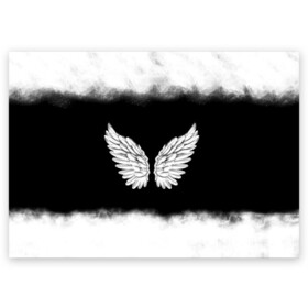 Поздравительная открытка с принтом Im an angel в Белгороде, 100% бумага | плотность бумаги 280 г/м2, матовая, на обратной стороне линовка и место для марки
 | angel | birds | fly | wings | ангел | бабочка | богиня | воздушный | демон | дым | космос | крылья | лебедь | летать | летучий | милые | мифические | небесный | небо | облако | пегас | перья | прикольные | птица | рай