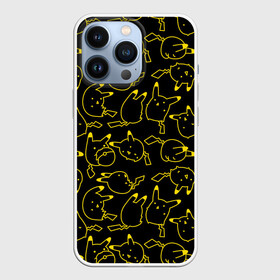 Чехол для iPhone 13 Pro с принтом Покемоны в Белгороде,  |  | doodling | pikachu | pokemon | textures | дудлинг | желтый покемон | пика пика | пикачу | покемон | покемоны | стикербомбинг | текстуры | фон