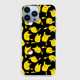 Чехол для iPhone 13 Pro Max с принтом Пикачу в Белгороде,  |  | doodling | pikachu | pokemon | textures | дудлинг | желтый покемон | пика пика | пикачу | покемон | покемоны | стикербомбинг | текстуры | фон