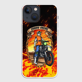 Чехол для iPhone 13 mini с принтом ENDURO RACING | ГОНКИ ЭНДУРО (Z) в Белгороде,  |  | 2020 | auto | bike | enduro | ktm | moto | motorcycle | sport | авто | автомобиль | автомобильные | байк | бренд | ктм | марка | машины | мото | мотоциклы | спорт