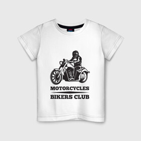 Детская футболка хлопок с принтом Biker (Z) в Белгороде, 100% хлопок | круглый вырез горловины, полуприлегающий силуэт, длина до линии бедер | 2020 | auto | bike | enduro | ktm | moto | motorcycle | rider | sport | авто | автомобиль | автомобильные | байк | бренд | ктм | марка | машины | мото | мотоциклы | спорт