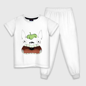Детская пижама хлопок с принтом Scream Totoro в Белгороде, 100% хлопок |  брюки и футболка прямого кроя, без карманов, на брюках мягкая резинка на поясе и по низу штанин
 | forest | ghibli | japan | miyazaki | nature | neigbor | neighbour | totoro | анимация | аниме | гибли | друг | животные | лес | любовь | милый | мир | миядзаки | мульт | мультфильм | приключения | природа | сказка | сосед | тоторо
