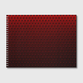 Альбом для рисования с принтом текстура красный градиент в Белгороде, 100% бумага
 | матовая бумага, плотность 200 мг. | Тематика изображения на принте: геометрия | градиент | красный | линии | поверхность | простота | симметрия | текстура | точки | черный
