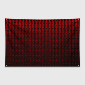 Флаг-баннер с принтом текстура красный градиент в Белгороде, 100% полиэстер | размер 67 х 109 см, плотность ткани — 95 г/м2; по краям флага есть четыре люверса для крепления | геометрия | градиент | красный | линии | поверхность | простота | симметрия | текстура | точки | черный