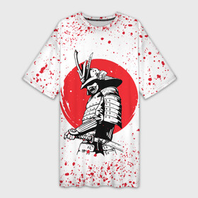 Платье-футболка 3D с принтом САМУРАЙ В КАПЛЯХ КРОВИ | SAMURAI IN DROPS OF BLOOD (Z) в Белгороде,  |  | Тематика изображения на принте: samurai | буке | воин | вояк | мононофу | мститель | мушя | ниндзя | сабурай | самурай | самурай в крови | слуга | солдат | цувамоно