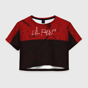 Женская футболка Crop-top 3D с принтом LIL PEEP / ЛИЛ ПИП в Белгороде, 100% полиэстер | круглая горловина, длина футболки до линии талии, рукава с отворотами | beautiful | daddy | heart | life | lil | lilpeep | music | peep | rap | rapper | rip | tattoo | лил | лилпип | литл | лого | музыка | папочка | пип | рип | рожица | рэп | рэпер | рэперы | сердечко | сердце | символ | тату | татуировки